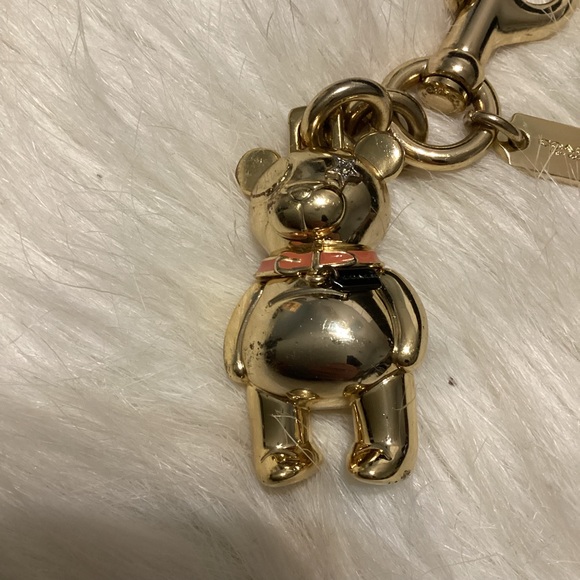 Coach 3D Teddy Bear Key FOB - Picture 4 of 6